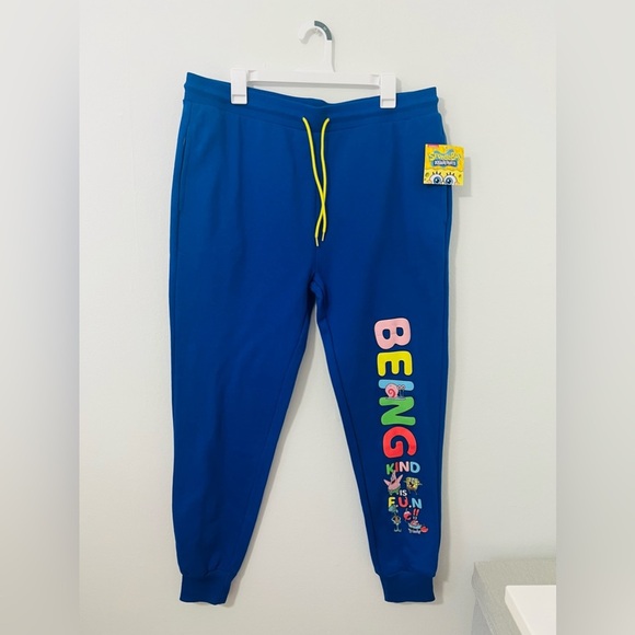 🩵✨SPONGE‎ BOB SWEATPANTS - SIZE XXL (UNISEX)✨🩵 - Picture 1 of 6